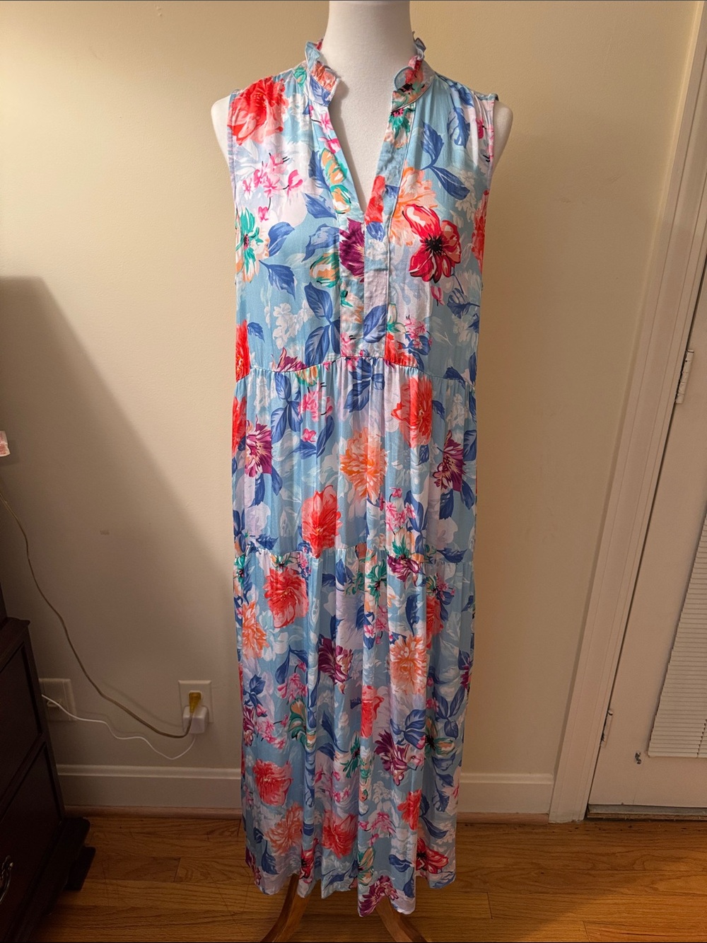 Tolani Chambray Maxi Dress